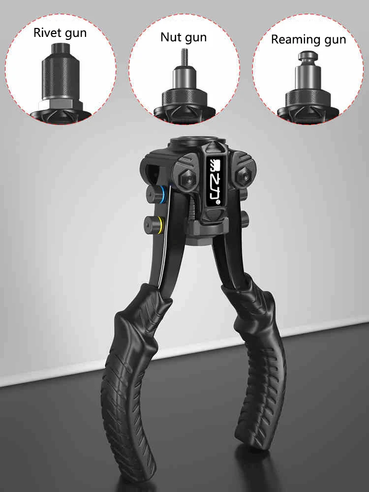 US $50.40 Three Purpose Rivet Gun Door Lock Flares Nut Gun Hand Tool Multi Function Ding High Quality Rivet Gun