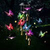 Solar Powered Windchime Color-Changing Led Hanging Lamp, Waterproof Automatic Sensor Solar Light for Outdoor Indoor 1