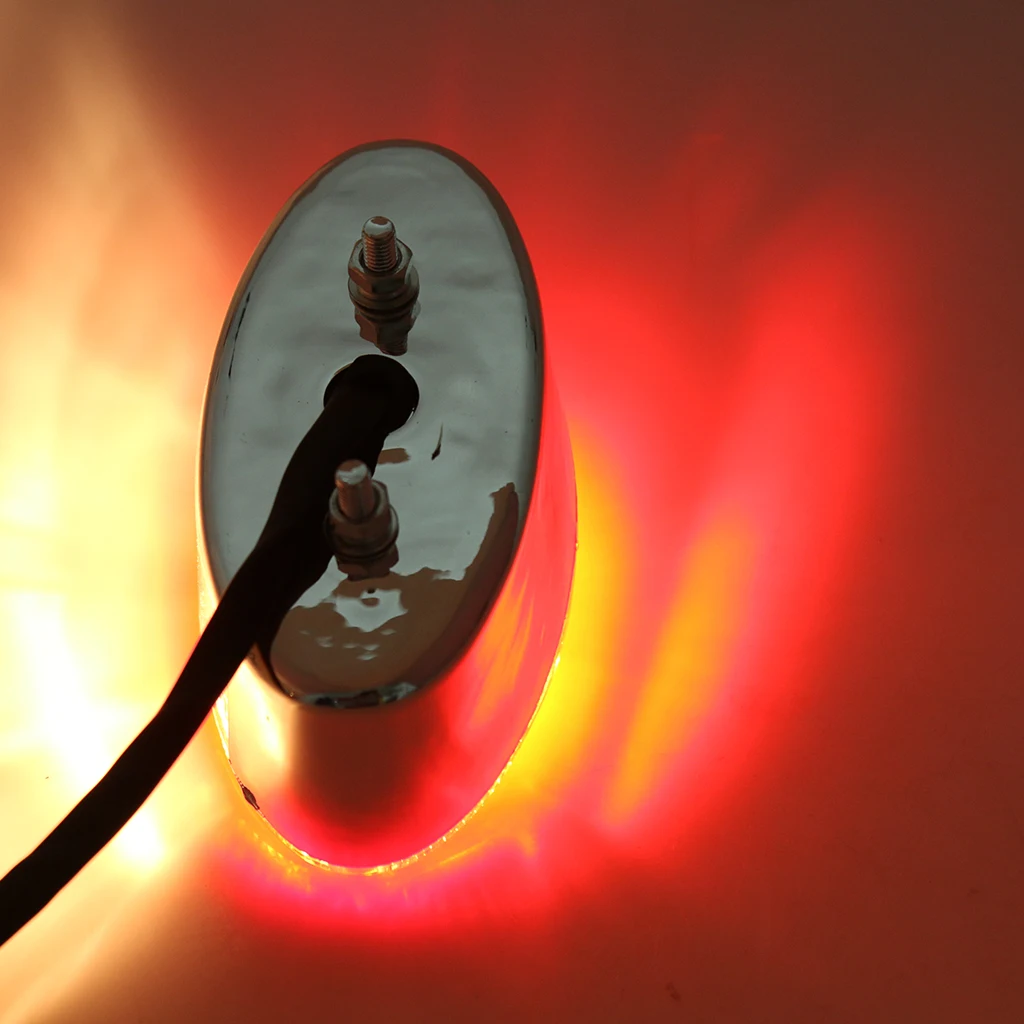 12V Bulb Motorcycle Quad ATV Running Brake License Plate Tail Light