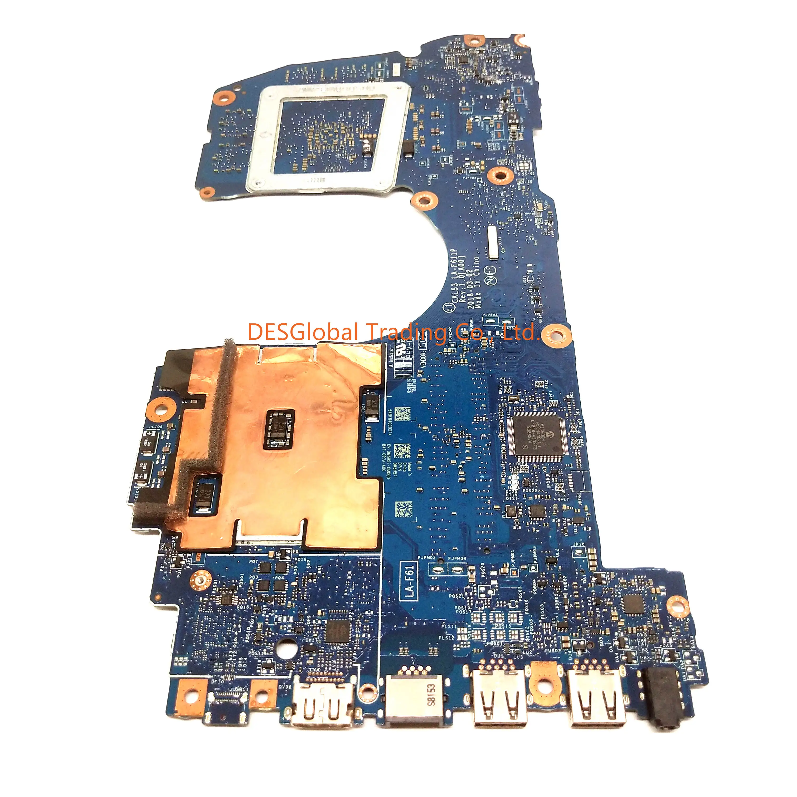 lower price  For Dell G3 CAL53 3579 Laptop Motherboard SR3YY i7-8750H Mainboard CAL53 LA-F611P 100% Test