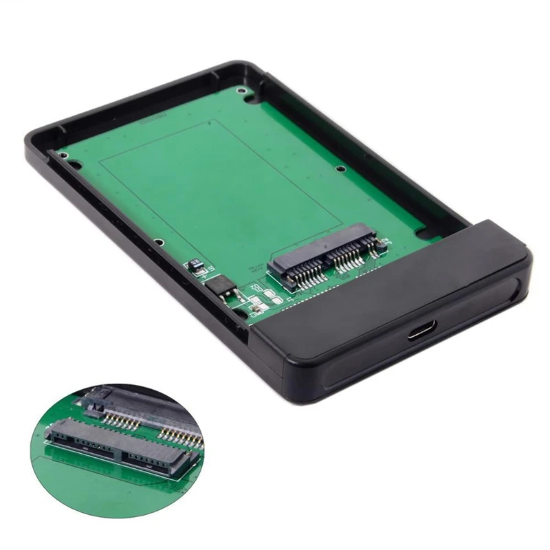 USB 3,1 type-C USB-C до 1,8 дюймов Micro-SATA 16 Pin 7+ 9 SSD на внешний жесткий диск чехол UC-120