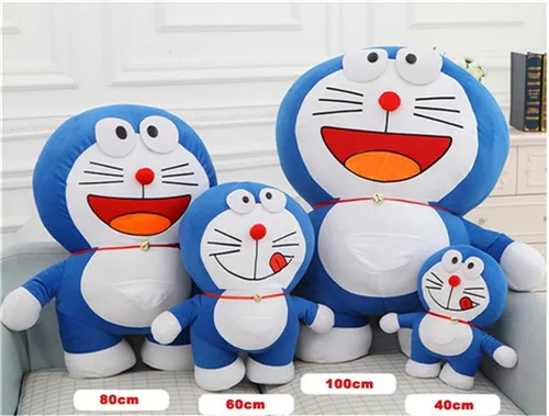 Fancytrader 39'' Pop Anime Japan Big Doraemon Plush Toy Giant Blue Stuffed Cartoon Doraemon Cat Doll Nice Birthday Gift 100cm (10)