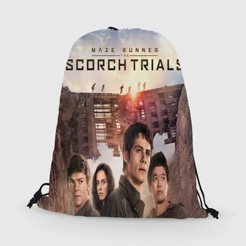 

Custom Maze Runner1 Drawstring Bag Daypack Kids Satchel Casual Backpack Teenager Storage Bag Women Men 31x40cm*181031-3-19