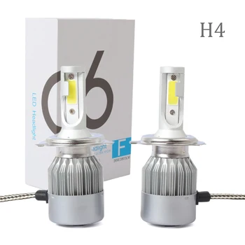 

Super Bright H4 LED Lights Waterproof Bulb Lamp White C6 8000K 12000LM