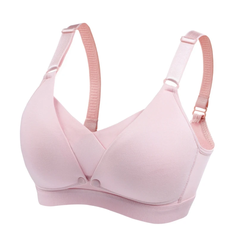 

Women Maternity Nursing Bras 1 Pc Pregnant Lingerie Breastfeeding No Rims Front Closure Breast Feeding Bras Hot Sale