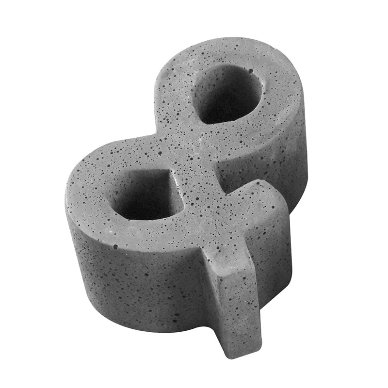 Silicone Cement Mold English Symbols Concrete Stone Wall Handmade Decoration Tool