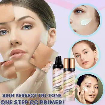 

3colors mixed Professional Face Primer Make Up Base Foundation Primer Makeup Base Cream Moisturizing Pores Invisible Oil Control