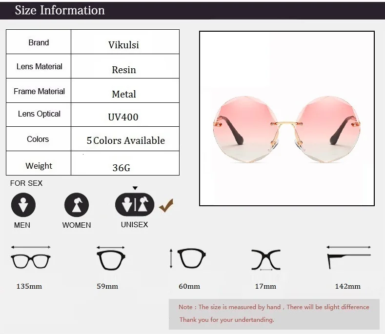 2018 негабаритных без оправы Солнцезащитные очки с градиентом прозрачный круглый защита от солнца очки для женщин Роскошные Винтаж бренд