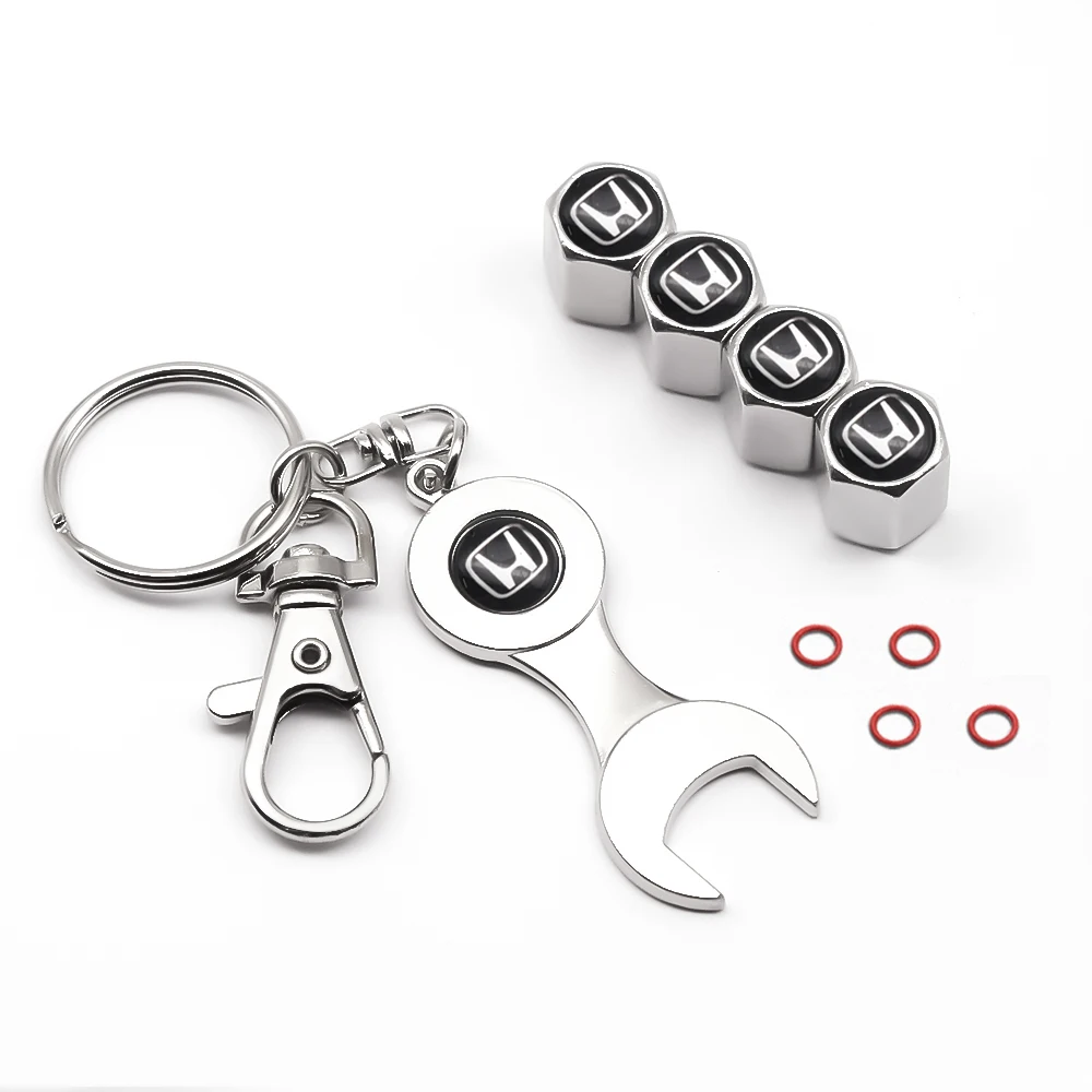 

4PCS Car Wheel Valve Tire Stem Caps Cover Car Styling Accessories For Honda Mugen Power Civic Accord CRV Hrv Fit Jazz