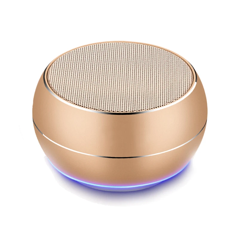 Беспроводная металлическая Bluetooth-Колонка R9 Mini со светодиодной светильник кой