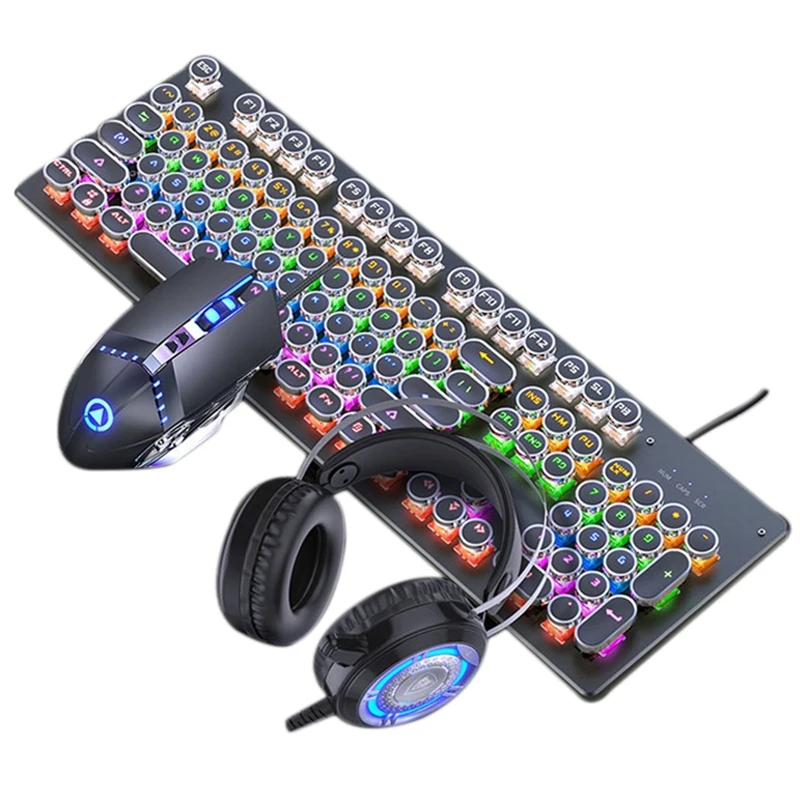 

Game USB Mechanical Keyboard Competition Mouse Headset Three Sets of a Station to Buy!