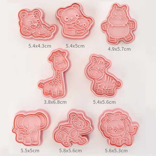 4 Stampini Per Biscotti A Forma Di Animali 3D - Divertenti E Facili Da Usare | Per Bambini E Baking - Foto 3