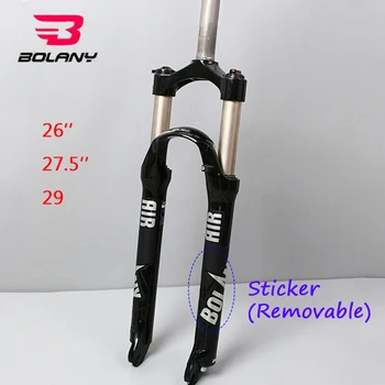 

BOLANY MTB Bike Fork 26" 27.5" 29" Bicycle Supention 100mm Travel Preload Adjust QR Mountain Bike Suspension Fork