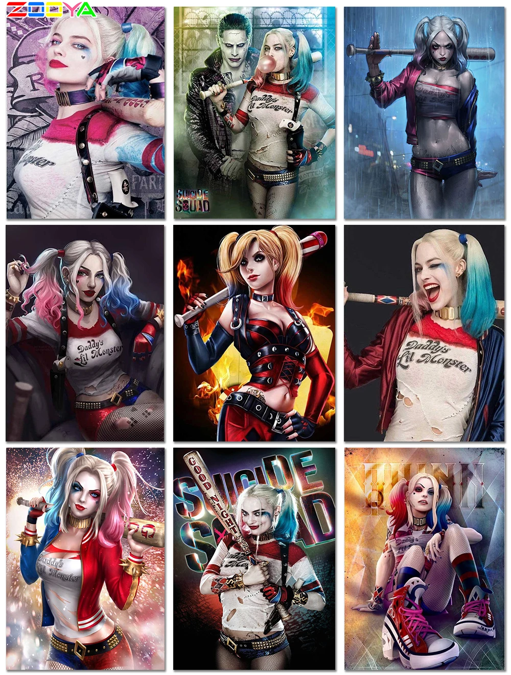 5D кристаллы алмазы Сделай Сам Вышивка Harley Quinn алмазные картины специальной формы