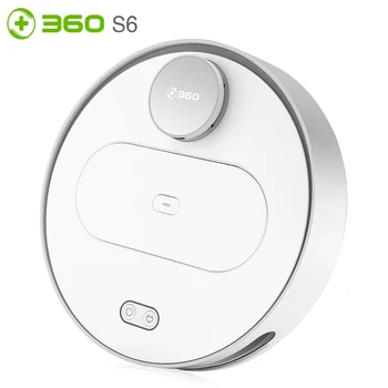 

360 S6 Robotic Vacuum Cleaner Automatic Remote Control Cleaning Robot Sweeping Dust Sterilize Vacuum Cleaner Aspirador EU Plug