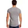 Deep V Neck T-Shirt Men Fashion Compression Short Sleeve T Shirt Male Muscle Fitness Tight Summer Top Tees ► Photo 2/6