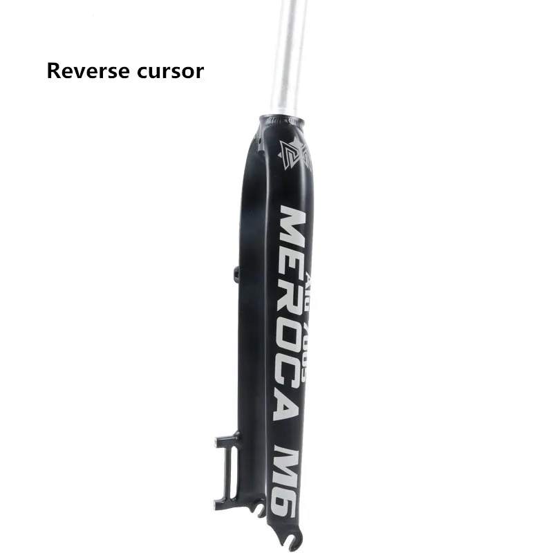 Reverse cursor MEROCA ультра легкий жесткая вилка M6 26/27. 5/29 дюймов чистый дисковые тормоза MTB горный велосипед передняя вилка для велосипеда столбик - Цвет: Reverse cursor