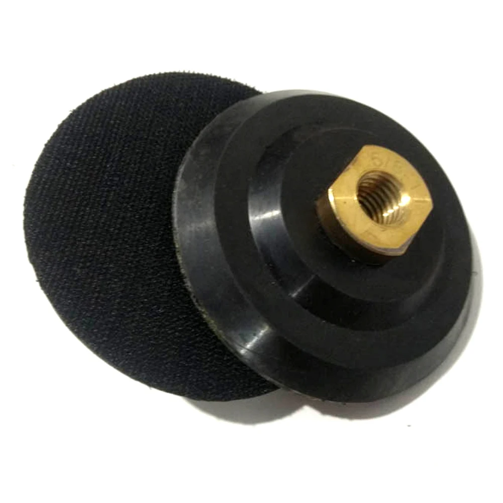 4 Inch Backing Pad for Angle Grinder M14 M16 Rubber Backer Super Flexible Self Adhesive Backer Polishing Pad Diamond Tool