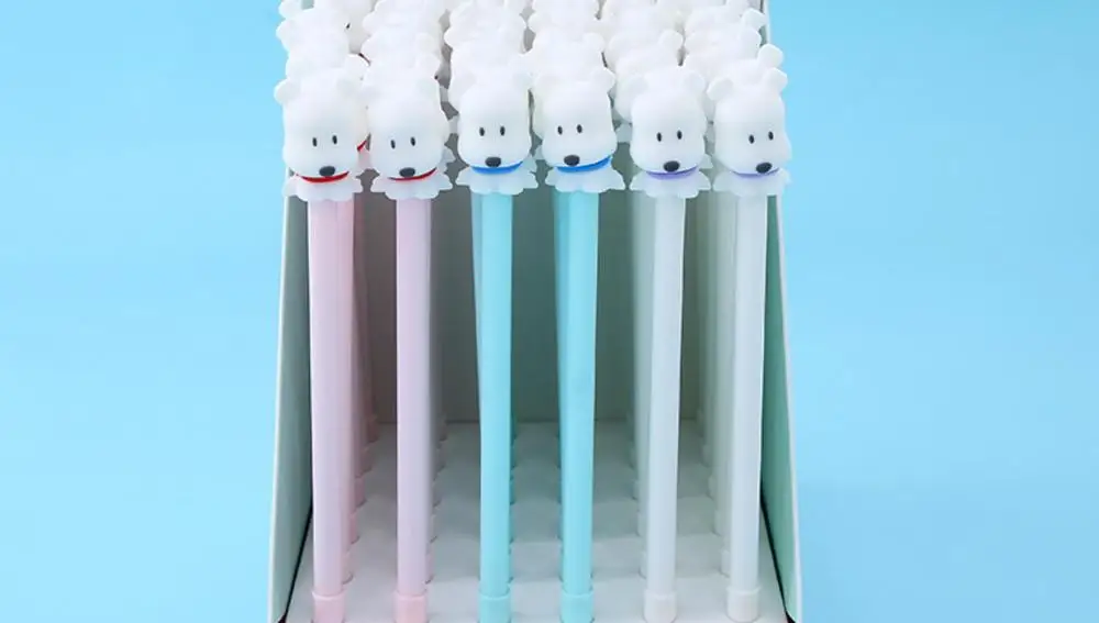 many design cat dog bear monkey christmas Doughnut ice cream penguin frog panda gel pen cartoon black neutral pen 0.5mm 36pc/lot