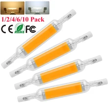 5W/10W R7S Led Bulb Dimmable COB Glass Tube Replace Halogen Lamp J78 J118 Lamparda Diode Spot Light SCR Dimmer LED R7s COB Bulb