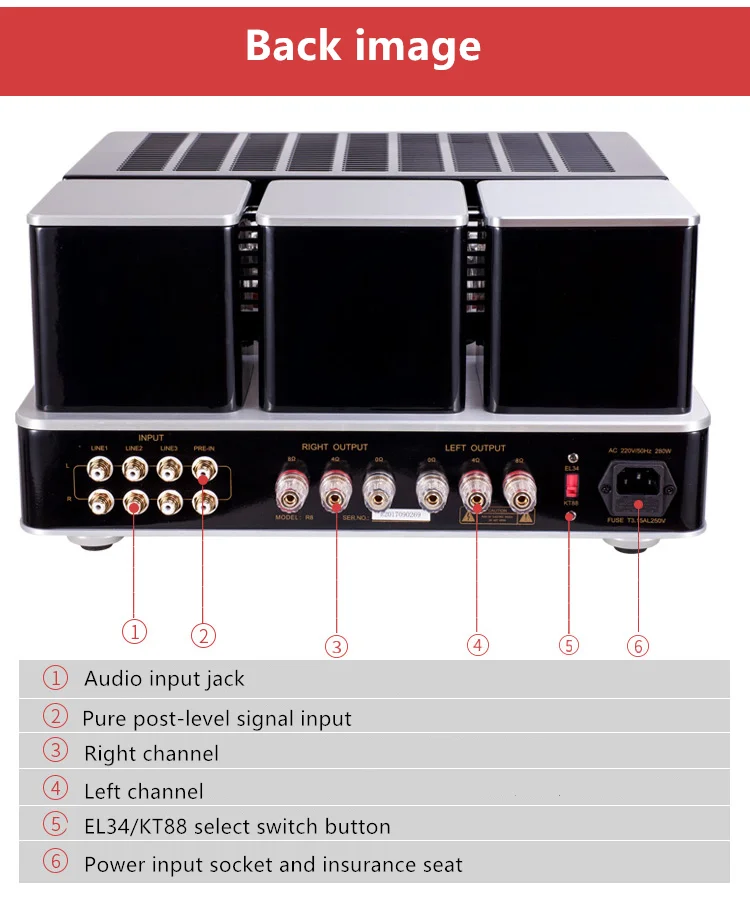 Nobsound Hi-End KT88(EL34) Вакуумный ламповый усилитель встроенный стерео HiFi усилитель мощности