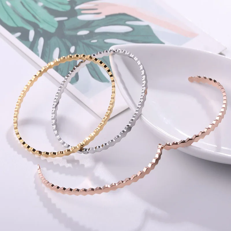 Высококачественный Браслет серебряного цвета из титановой стали ювелирное