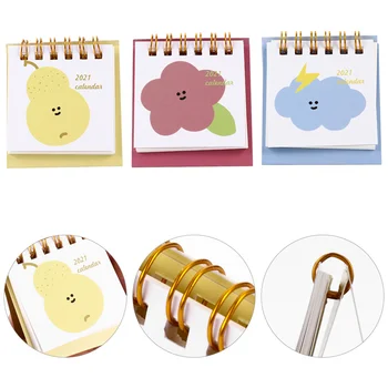 

3pcs Useful Creative Durable Portable Cute Mini Table Decoration Desk Calendars Calendar