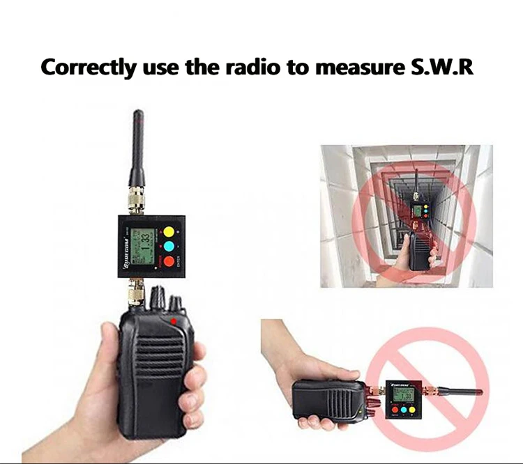 Surecom SW-102 125-525Mhz VHFUHF Antenna Power & SWR MeterDigital VHFUHF SWR & POWER WATT METER (1)