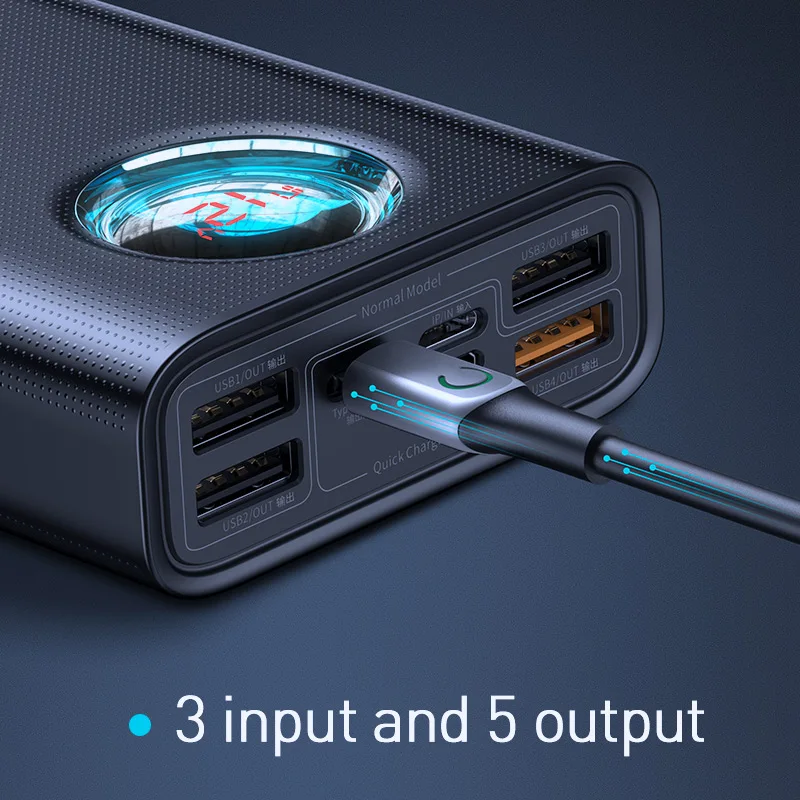 Baseus 30000mAh banco de alimentación USB C PD 3,0 carga rápida + carga rápida 3,0 batería externa portátil para Samsung portátil banco de energía - 3
