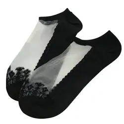 Новые дизайнерские женские Кружевные Прозрачные шелковые короткие ультратонкие прозрачные носки невидимые носки с низким вырезом