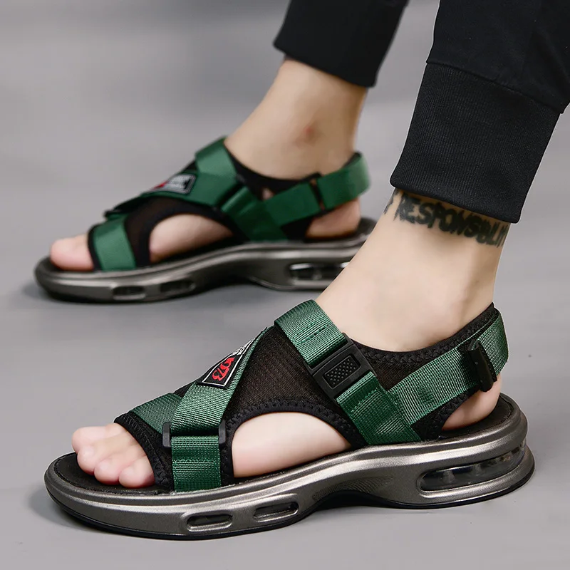 Sandalias con amortiguación de aire hombre, zapatos informales de viaje, cómodos, de para la playa y verano|Sandalias de hombre| - AliExpress