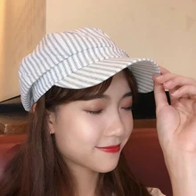 Восьмиугольная Женская художественная шляпа модный берет в стиле винтаж Кепка таксистка газетная Кепка плоская остроконечная шляпа полосатый берет Ретро британская шляпка для женщин