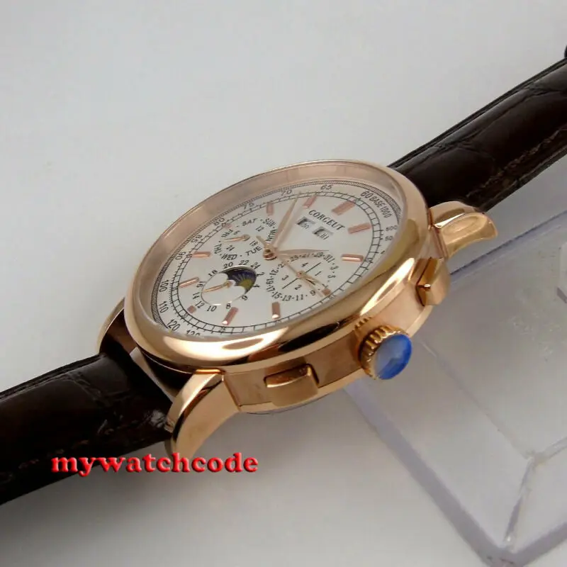 Мужские механические часы с белым циферблатом 42 мм|Механические часы| |