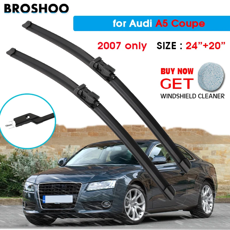 

Щетка стеклоочистителя автомобиля для Audi A5 Coupe 24 "+ 20" 2007 только автомобильные стеклоочистители для лобового стекла лезвия для мытья окон под...