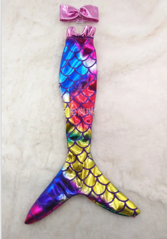 Handmade Dolls Party Dress Gown Skirt Fashion Clothes For Barbie Doll Genuine Mermaid Tail Dress Baby Toy 15