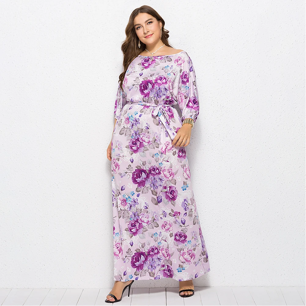 Seluxu осень Новое Женское платье большого размера vestidos цифровая печать платье посылка сексуальное платье большого размера женское платье