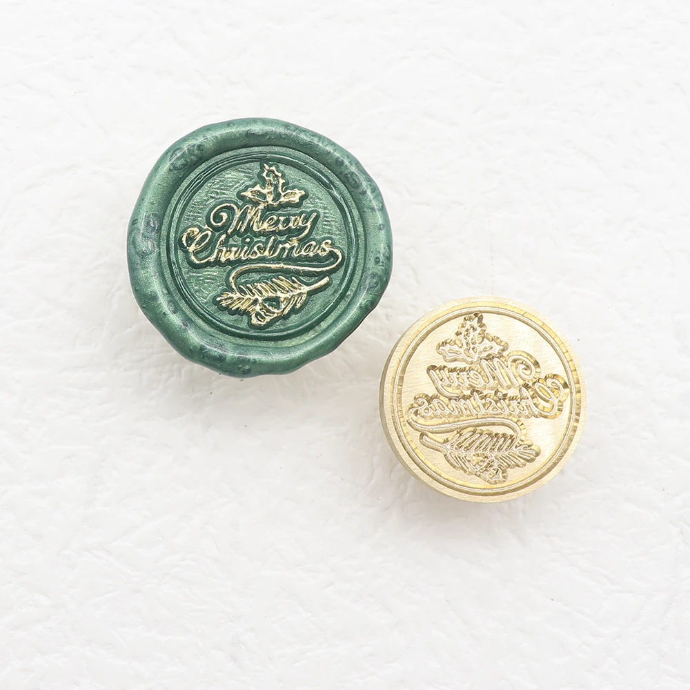 Christmas Wax Seal Stamps Retro Vintage Sealing Stamp Head For Festival Gift Wrapping Cards Scrapbooking stamps for cardmaking and scrapbooking Scrapbooking & Stamps