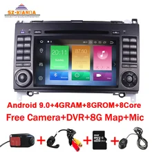 4 ГБ ОЗУ 64 Гб ПЗУ Android 9,0 2din CarDVD gps для Mercedes Benz B200 A B Class W169 W245 Viano Vito W639 Sprinter W906 Wifi радио