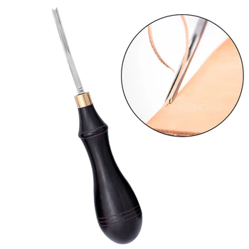 

Nonvor Leather Edge Creaser Steel Blade Ebony Blackwood Shallow Groove Skiving Craft Mark Tool Hand Stitching Craft Making kit