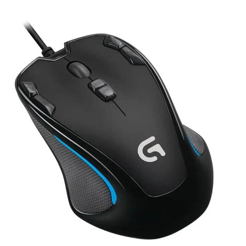 Оптическая игровая мышь Logitech G300s для обеих рук проводная USB с 9 программируемыми