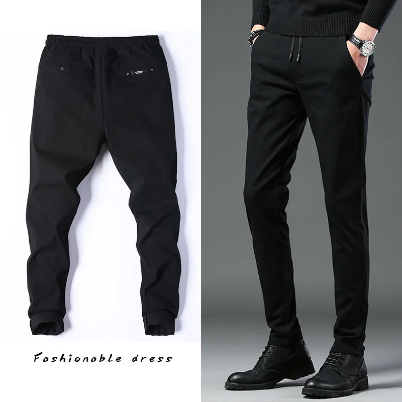 

Spring And Autumn New Style Youth Fashion Casual Pants Men's Korean-style Elasticity No Ironing Trend Men'S Wear Slim Fit Straig