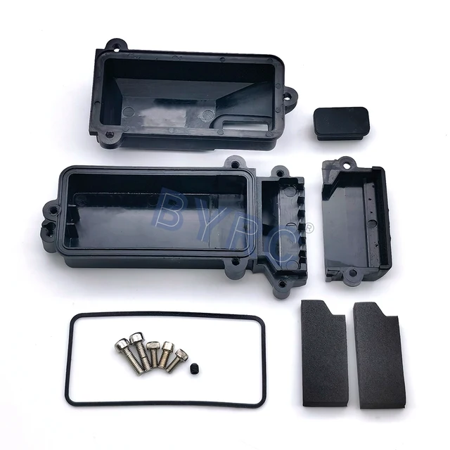 1PCS Plastic Waterproof RC Car Radio Device Receiver Box for 1/10 Axial SCX10 90046 D90 TRX-4 RC Crawler Car