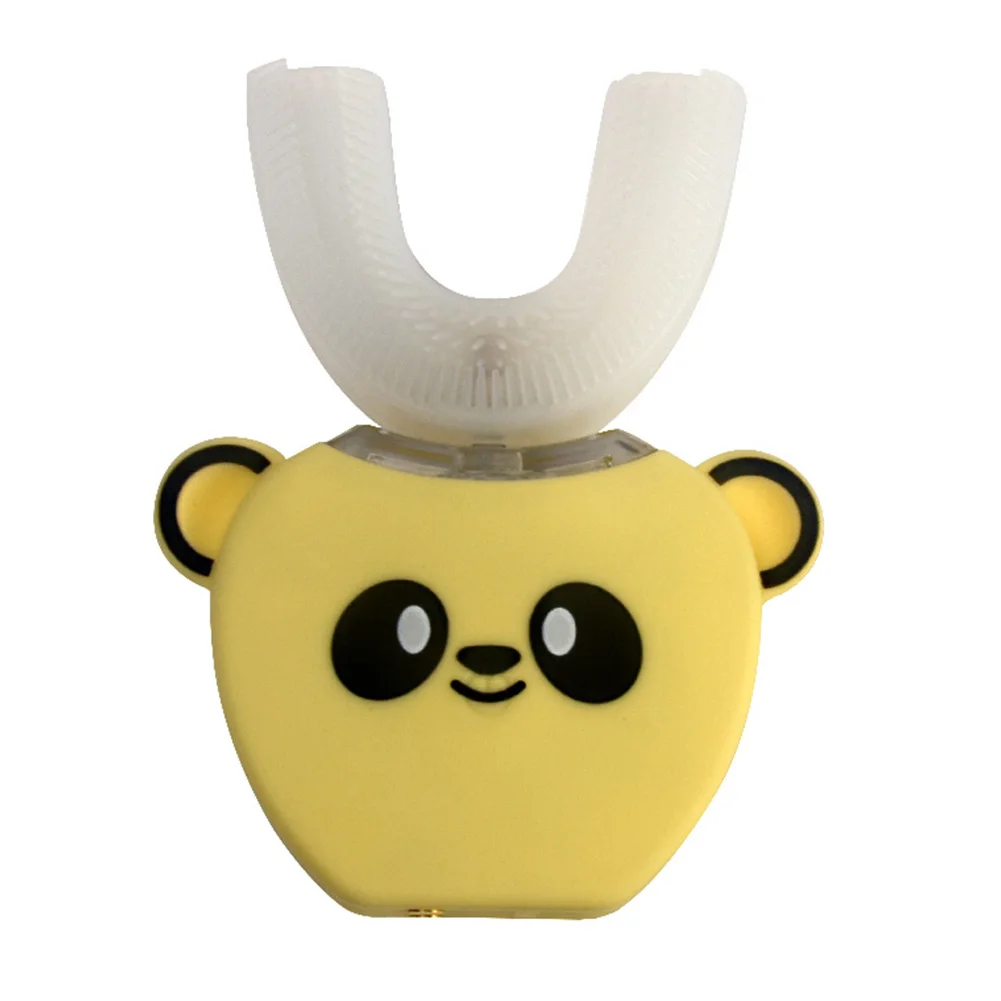 

Cute Sonic Powerful Electric Toothbrush Waterproof Anti Bacteria Mouth Cleaning Children U Shape Soft Portable Silicone Hygienic