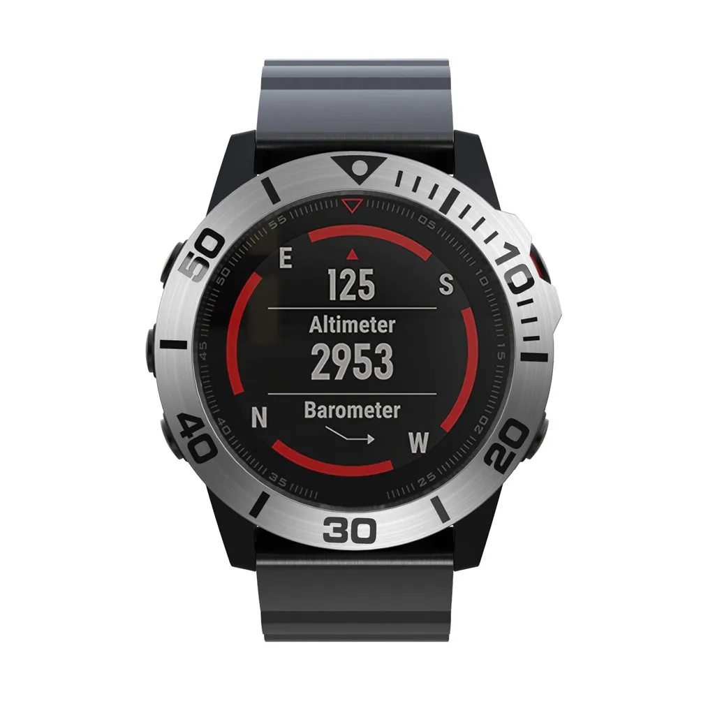 Для Garmin Fenix 5X/Fenix5X Plus Часы Ободок кольцо клейкая крышка нержавеющая сталь умные часы аксессуары защитный чехол#1205