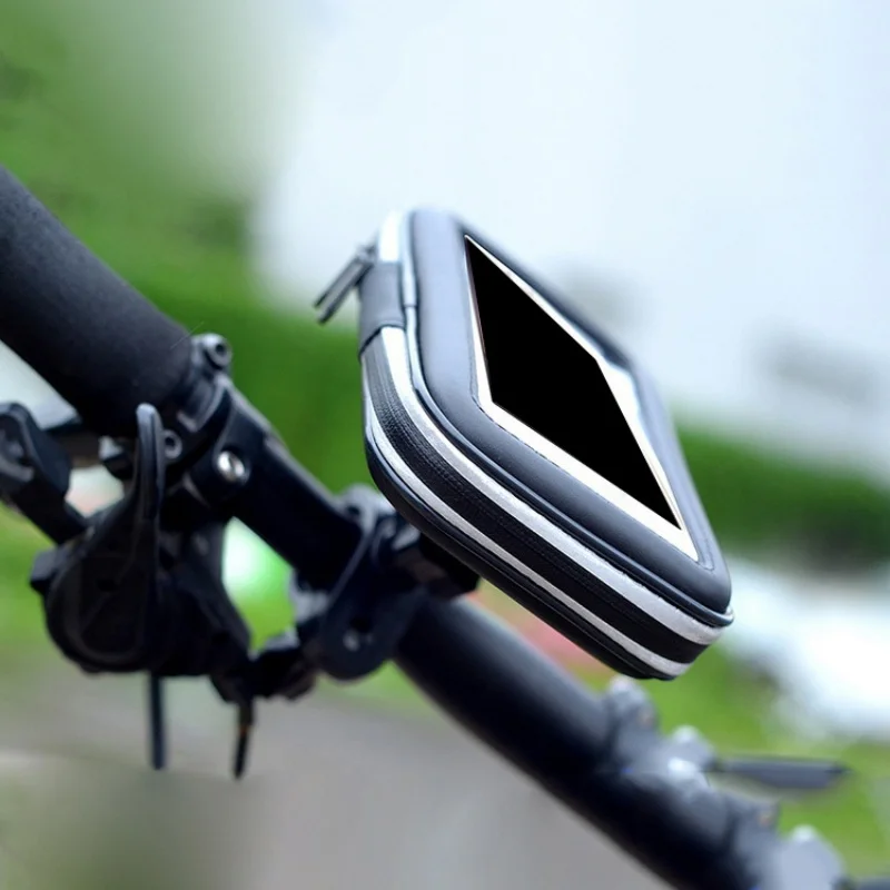 Велосипедная сумка для телефона из полиэстера, водонепроницаемая сумка для велосипеда, Пыленепроницаемая рамка для сенсорного экрана, чехол для экрана, руль, сенсорный MTB
