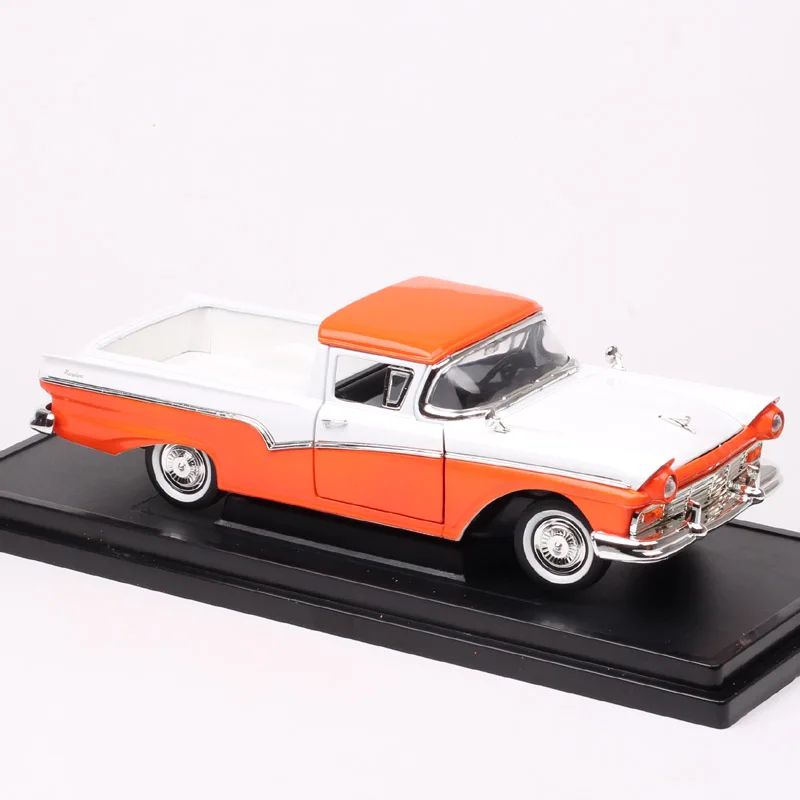 1:18 весы большой классический старый 1957 Ford Ranchero пикап грузовик, отлитый под давлением игрушечная машина модели автомобилей станция вагон для сбора подарка