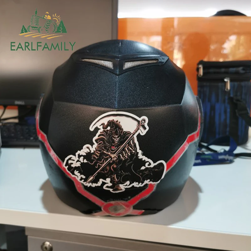 EARLFAMILY 13 см x 10 1 череп мрачного Жнеца для шлема наклейки забавные автомобильные
