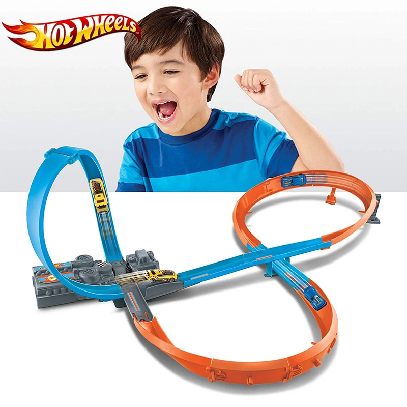 Оригинальный стереоскопический маневренный трек Hot Wheels фигурка 8 Raceway