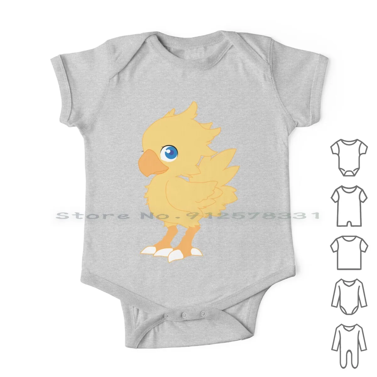 

Chocobo Newborn Baby Clothes Rompers Cotton Jumpsuits Chocobo Final Fantasy Anime Gaming Cute Chibi Kawaii Bird Chicken Pattern