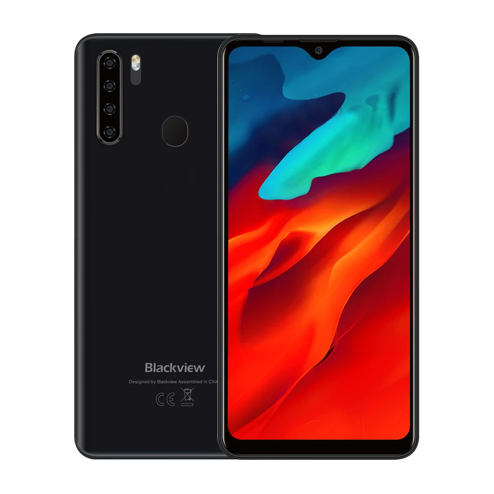 Глобальная версия Blackview A80 Pro 6,4", камера заднего вида, 4 ГБ, 64 ГБ, мобильный телефон, 4680 мАч, четыре ядра, смартфон на Android 9,0 - Цвет: Black